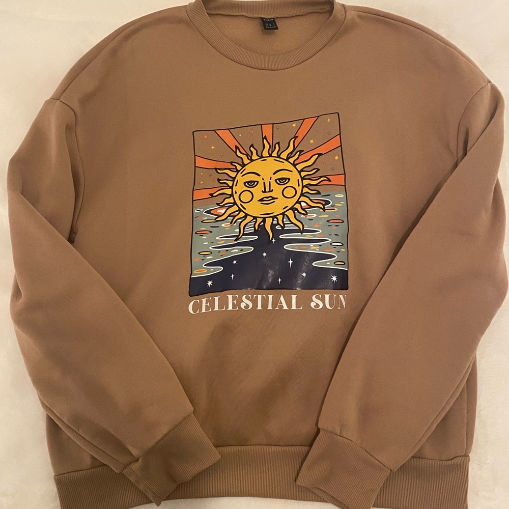 SHEIN Celestial Sun Crewneck